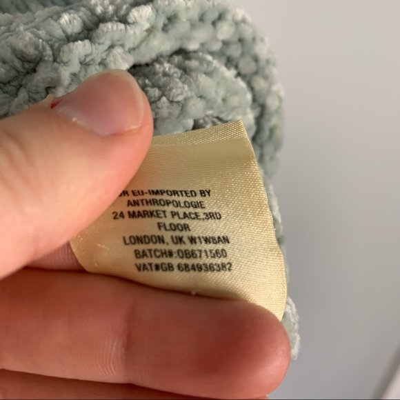 Anthropologie Moth Green Knit Cropped Sweater Bell Sleeve Soft Relaxed Medium M - Picture 5 of 8